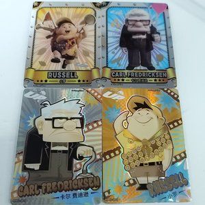 Up Complete 4 Card Set Disney 100 Pixar 37th Anniversary Oscars Trading Card